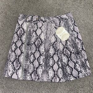Altar’d state snakeskin skirt